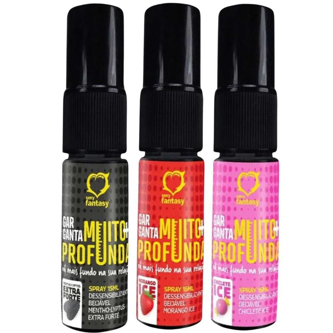Aromatizante E Anestésico Oral Garganta + Profunda 15ml Sexy Fantasy R$25,00
