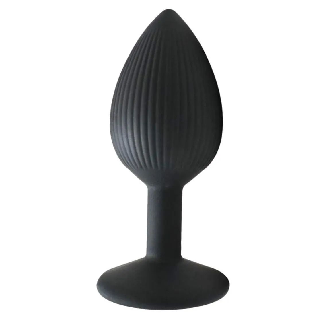 Plug Anal Em Silicone Com Listras E Ventosa Tamanho P $20,00